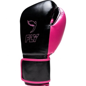 ถุงมือชกมวยคุณภาพสูงสีดำชมพูสั่งทำพิเศษ ถุงมือชกมวยหนังแท้แบบผูกเชือกพร้อมสายรัดข้อมือสำหรับมวยไทยมืออาชีพ - Product Image 2