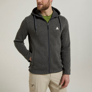 Sudadera con Capucha para Hombre, de Alta Calidad OEM, Corte Ajustado, con Cierre, 100% Algodón, Forro Polar, Resistente al Viento, 430g, Ecológica, con Logotipo Personalizado Bordado - Product Image 2