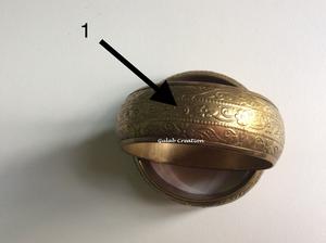 Hand <b>Engraved</b> Brass <b>Bracelet</b> Bangle Traditional Handmade Metal Cuff Jewelry for Women and <b>Men</b> - Product Image 5