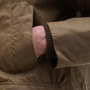 Chaqueta de Trabajo Vintage para Hombre, de Algodón Encerado, con Cuello de Pana, Logotipo Personalizado, Chaqueta Utilitaria, Resistente al Agua y al Viento para Todas las Estaciones - Product Image 5