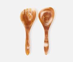 Elegant Handcrafted Resin <b>Salad</b> Server Set <b>Spoon</b> And Fork Stylish Resin Cutlery For Dining Table Home Kitchen And Hotel Use - Product Image 2