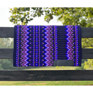 Western Show Horse Saddle Blanket Diseño de Nueva Zelanda Manta de sillín de lana hecha a mano Top Wool Saddle Pad Size - Product Image 1