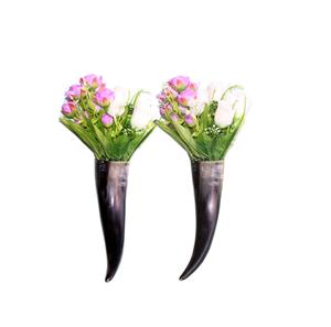 Jarrón de Flores de Cuerno de Diseño Nórdico, Tipo Libro, para Regalo, Uso en Mesa, con Soporte de Metal, Jarrón de Flores de Cuerno al por Mayor, Decoración de Mesa - Product Image 5