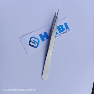 Herramientas DE BELLEZA DE ACERO INOXIDABLE Pinzas de extensión de pestañas de gran cantidad con punta recta para uso personal y de salón - Product Image 2