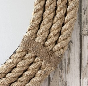 Nautical Coastal Round Rope <b>Mirror</b> - Home Decor Large <b>Wall</b> <b>Mirror</b> - Product Image 3