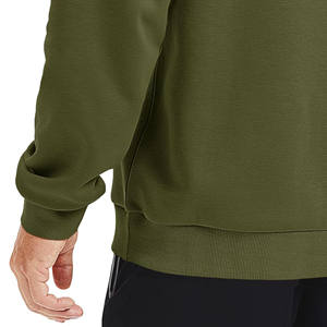Vente en gros conception personnalisée broderie Logo femmes 100% coton fermeture éclair hommes sweats à capuche avec col à capuche automne éponge sweat - Product Image 3
