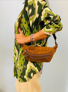 Bolso Bandolera de Cuero Genuino Unisex, Bolso Cruzado de Hombro de Alta Calidad para Mujer y Niña, Bolso de Cintura de Gran Capacidad para Hombre, Ideal para Viajes - Product Image 5