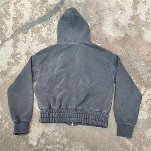 Nueva Sudadera con Capucha 2024 al por Mayor, 100% Algodón, Felpa Ecológica, Transpirable, Doble, 400 GSM, Gruesa, Sin Cordón, para Hombre - Product Image 3