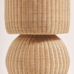 Abat-jour en rotin naturel en gros, forme cylindrique, luminaire suspendu tissé, éclairage écologique pour la décoration de la maison et des complexes hôteliers - Product Image 5