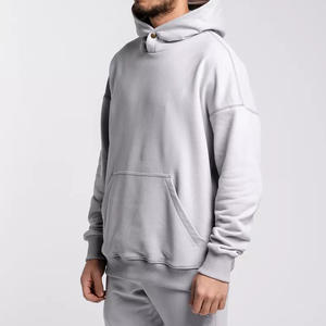 Vêtement d'extérieur d'hiver de haute qualité pour hommes, col boutonné, sweat-shirt confortable, capuche réglable de qualité supérieure, vêtements d'hiver à poignets élastiques, sweat-shirt pour hommes - Product Image 3