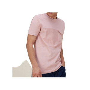 T-shirt en coton de haute qualité pour homme, basique uni, coupe confortable, fabricant OEM ODM - Product Image 2