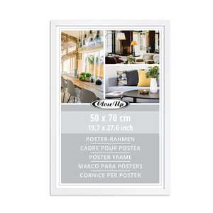Cadre d'affiche décoratif en bois moderne 50 x 70 cm couleur blanche - Product Image 3