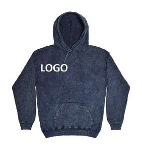 Precio al por mayor 100% algodón lavado ácido sudaderas con capucha de talla grande/Oversized Vintage Sun Faded Hoodie para ropa de chándal - Product Image 5