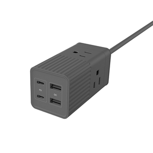 UL/CE/GS/SAA/KC/FCC/PSE/BSMI 65W Chargeur mural rapide Prise 4 ports Station de charge Adaptateur multiprise Type C et chargeur de téléphone USB - Product Image 5