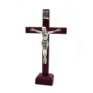 Cruz de pared de Jesucristo de latón divino Cruz colgante de pared religiosa hecha a mano para sala de estar Iglesia y regalo Santo - Product Image 3