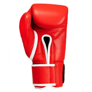 Black Faux Leather Boxing <b>Gloves</b> With Velcro Wrist Closure For Adults Training And Competition Use - Product Image 5