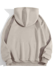 Hombres en blanco de varios colores de alta calidad 100% algodón 420 Gsm suéter pesado hombres Sudadera con capucha de gran tamaño polar sin cuerda - Product Image 2