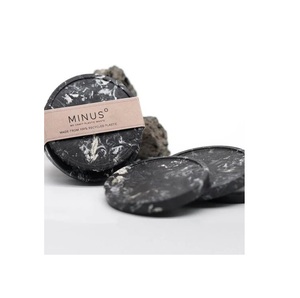 High Quality Black round Stone Coasters <b>Accessories</b> for <b>Kitchen</b> Use Mats & Pads - Product Image 4