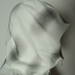OEM Custom 100% Cotton Lined Fleece Full <b>Zip</b> Hoodie with Distress Acid Wash and Rhinestones - Product Image 5
