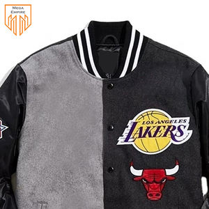 Chaqueta Varsity Reversible Casual de Invierno para Hombre, Lana/Poliéster, Cuello Alto, Logotipo Personalizado en la Parte Delantera, Transpirable y de Secado Rápido - Product Image 3