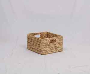 Custom <b>Rattan</b> <b>Baskets</b> Rectangle Woven Natural Water Hyacinth Straw Seagrass Tray Laundry Storage Square <b>Basket</b> Decor for Sale - Product Image 4