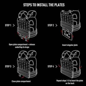 Custom <b>Weighted</b> <b>Vest</b> Strength Training Adjust 5 to <b>10kg</b> Weight Plates <b>Vests</b> Gym Bodybuilding Pull-ups Tactical <b>Weighted</b> <b>Vest</b> - Product Image 6
