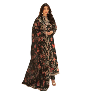 100% Cotton Women's Casual Kurti <b>Shawl</b> Dress High Quality Pakistani Embroidered Lace Zipper Button Party Salwar Kameez - Product Image 1