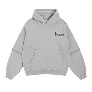 <b>Men</b> <b>Pullover</b> Heavyweight 100% Cotton Oversized Hoodie 2 Pcs Eco-Friendly Breathable Anti-Wrinkle ODM Manufacturer - Product Image 1