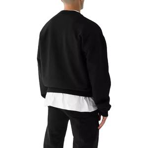 Pullover 360 GSM gris oscuro vintage 14 media cremallera pullover HOODIE Boxy fit Warm sudadera hombres Custom quarter zip hoodies - Product Image 4