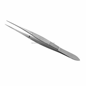 Pinzas de Iris Graefe, 4 pulgadas (10cm), puntas serradas STR, 1x2 dientes - Product Image 4