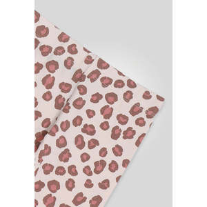 กางเกงเลกกิ้งผ้าคอตตอนถักพิมพ์ลายสำหรับเสื้อผ้าเด็กกางเกงขายาวลำลองมียี่ห้อไซส์ L/ชมพู - Product Image 2