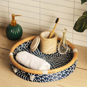 ถาดรองหญ้าทะเลทรงกลมตะกร้างานทำมือสำหรับใช้ในชีวิตประจำวันและของตกแต่งดีไซน์ใหม่ล่าสุด - Product Image 2