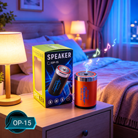 Speaker Bluetooth Portabel Mini 5W Nirkabel Bluetooth 5.3 dengan TWS Stereo Radio FM Kartu TF Pengisian Daya Tipe C Tali Gantungan