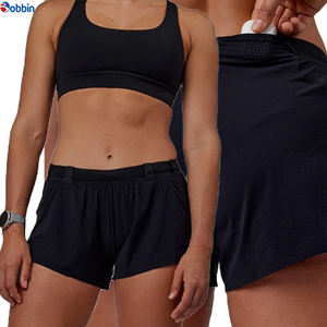 Shorts pour femmes Hot BOBBIN INDUSTRIES Qualité supérieure Été Double couche 2 en 1 Doublure en maille Spandex/Coton Élastique Respirant - Product Image 5