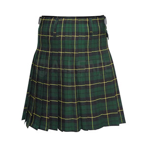 High Demand High-quality Mens Wedding Kilt Tailored Fit Premium Solid <b>Fabric</b> Customized Color Deep <b>Pleats</b> Adjustable Straps - Product Image 2