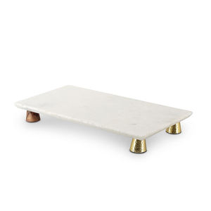 De mármol blanco y de Metal chapado en oro pastel de fiesta de boda casa - Product Image 2