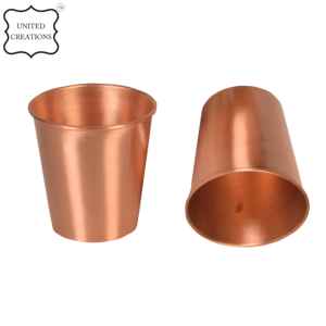 Gobelet en cuivre de cuisine verres en verre de cuivre pur pour l'eau tasse élégante pour l'eau potable - Product Image 4