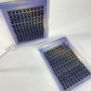 Самоклеящиеся накладные ресницы, предварительно Обрезанные сегментные кластеры с меньшей вероятностью упадут с комплекта ресниц и Уникальный индивидуальный логотип - Product Image 2
