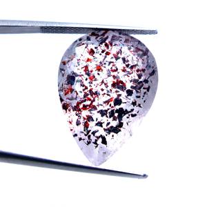 Lepidocrocite พลอยอเมทิสต์รูไทล์ทรงลูกแพร์ตัดจากธรรมชาติเครื่องประดับอัญมณีหลวมทำด้วยมือคุณภาพสูง - Product Image 4