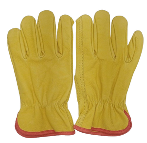 Gants de travail en cuir grainé Sécurité de conduite Gants en cuir Protection des mains Gants de travail en cuir de chèvre de buffle de vache robustes - Product Image 6