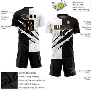 Camisetas y Pantalones Cortos de Fútbol Personalizados para Hombres, Jóvenes, Mujeres y Niños, Uniformes de Equipo con Nombre, Número y Estampado - Product Image 3