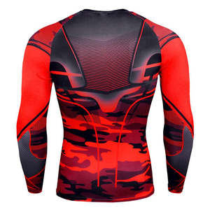 Camiseta de Compresión para Hombre de Alta Calidad, Transpirable, de Color Sólido, para MMA - Product Image 2
