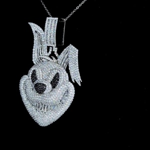 Pendentif Croix Personnalisé en Argent 925 Style Hip Hop, Design Tendance Streetwear Sertie de Diamants Moissanite, Breloques Personnalisées - Product Image 5