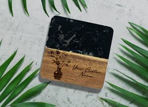 Dessous de verre blanc et transparent de qualité supérieure pour boissons Bureau et décoration de la maison Dessous de verre - Product Image 6