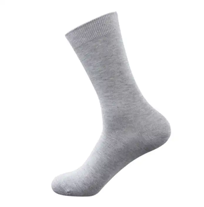 Wholesale Custom Logo Sports Socks Anti-Bacterial Cotton Bamboo Crew for Men and Women <b>Black</b> and White Daily Use Calcetines - Product Image 4