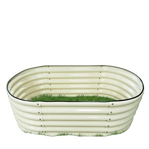 Vente en gros jardinière surélevée en acier galvanisé longue jardinière légumes fleurs herbes mobilier d'extérieur OEM ODM - Product Image 2