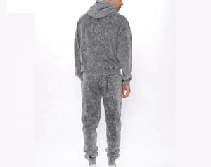 Haute qualité 2025 lavage à l'acide survêtement survêtement en gros personnalisé hommes deux pièces lavage à l'acide survêtement ensemble - Product Image 5