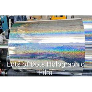 ฟิล์มโฮโลแกรม PET เมทโพลีเอสเตอร์ใส ฟิล์มขึ้นรูปยืดหยุ่นสำหรับตกแต่ง บรรจุภัณฑ์แบบม้วน 6000 เมตร สำหรับงานประดิษฐ์และผูกของ - Product Image 4