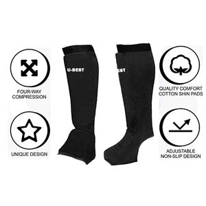 U-BEST Protège-tibias de karaté essentiels Modèle 5041 Taïwan pour l'entraînement Équipement de protection pour les arts martiaux - Product Image 5