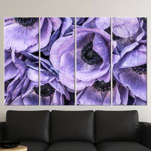 ภาพพิมพ์บนผ้าใบลายดอกอะเนโมนสีม่วง: ของตกแต่งฮาโลวีนสุดหรู,4P: ห่อหุ้มอย่างดี - Product Image 1